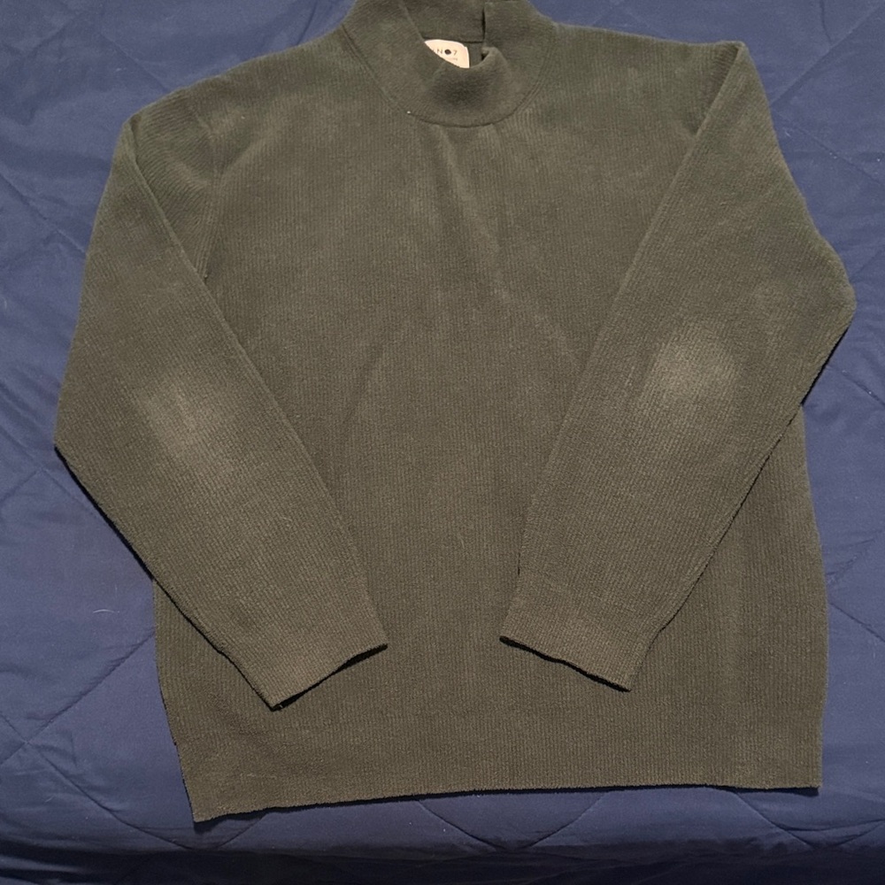 Men's Green Mock neck Sweater